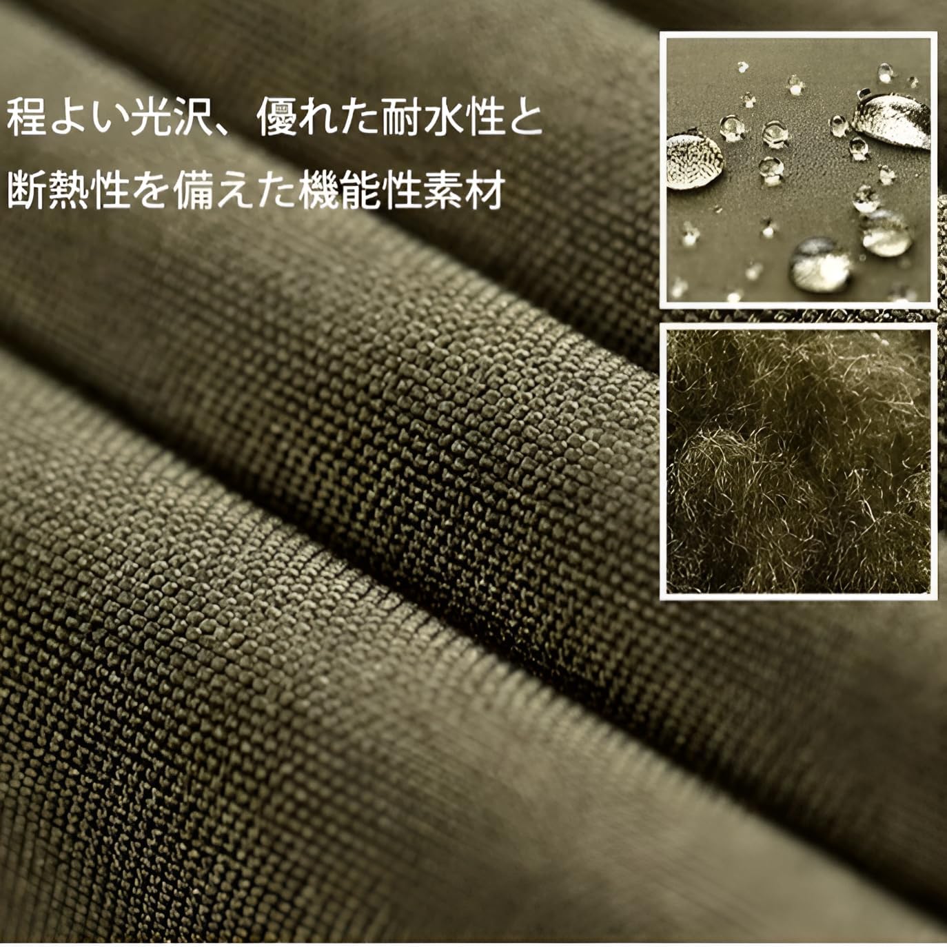 [mocoly] アウトドア 防風 迷彩 防水セット タクティカルデザイン 立体胸ポケット&times;2 防寒裏地 メンズ ワークウェア ス/