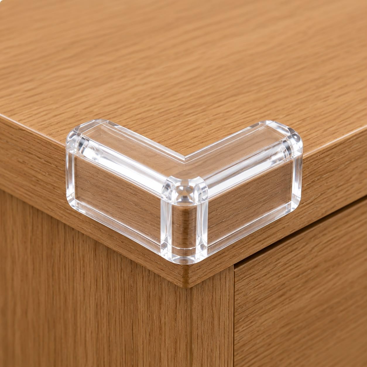 Pack of 12 Silicone Corner Protectors | Baby Safety Corner Guards for Sharp Furniture Edges | Soft Clear Protectors for Table, Bed, Desk & Cabinets-image-21