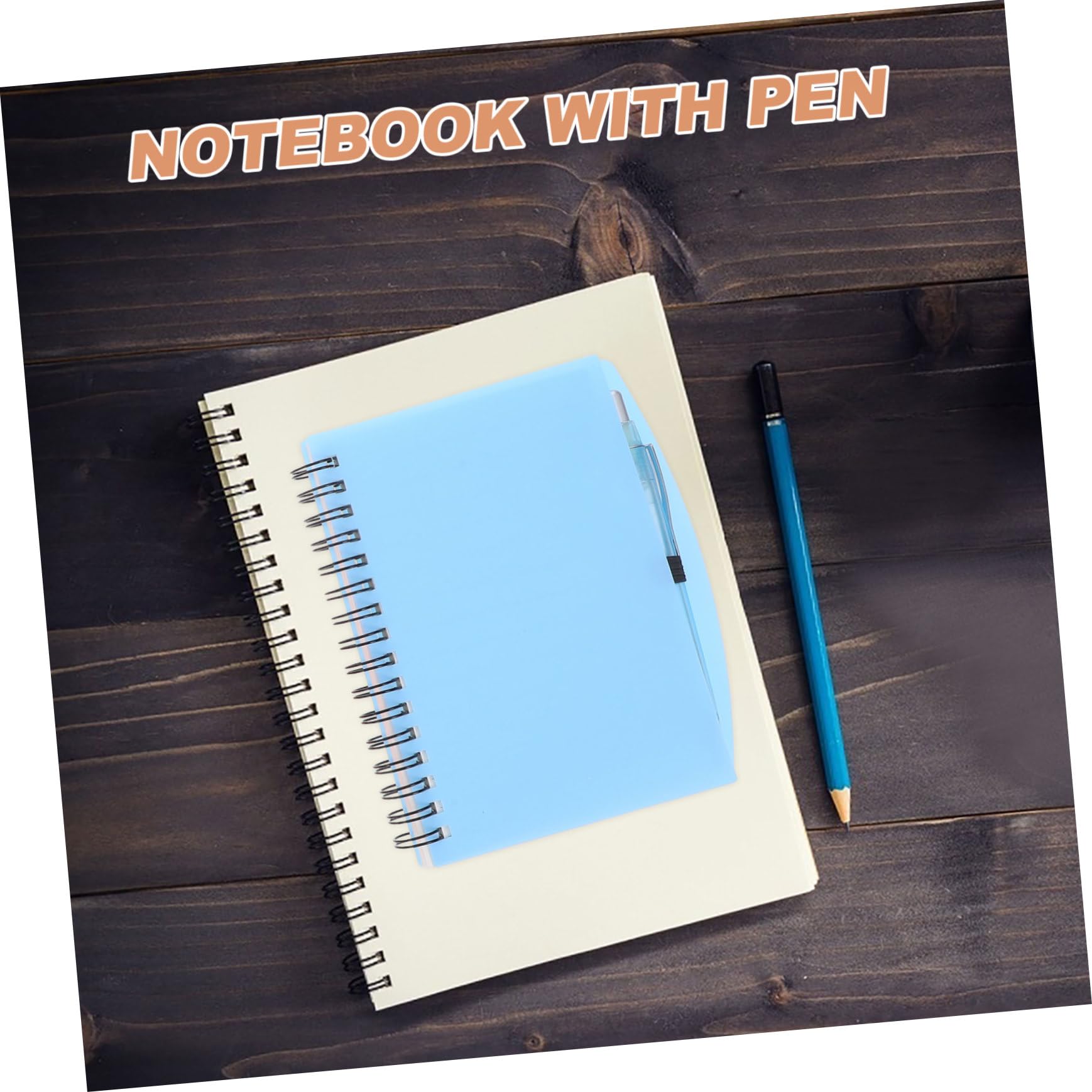 Housoutil Cuaderno Organizador de Espiral, 3 Cuadernos de Notas para Estudiantes y Trabajo, Papel 3 Bolígrafos, Fácil de Llevar