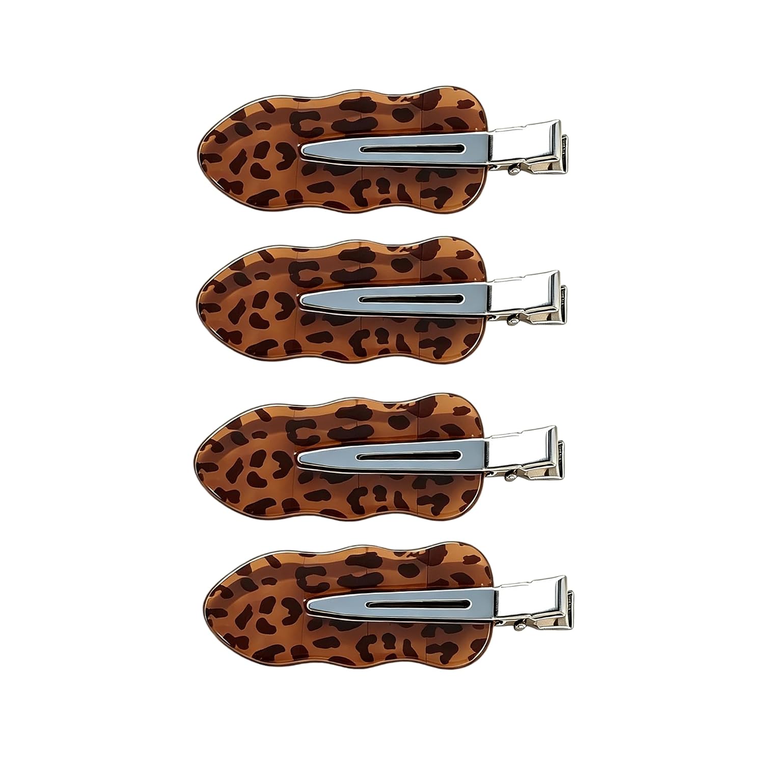 4 PCS Creaseless Hair Clips for Women No Bend Makeup Clips