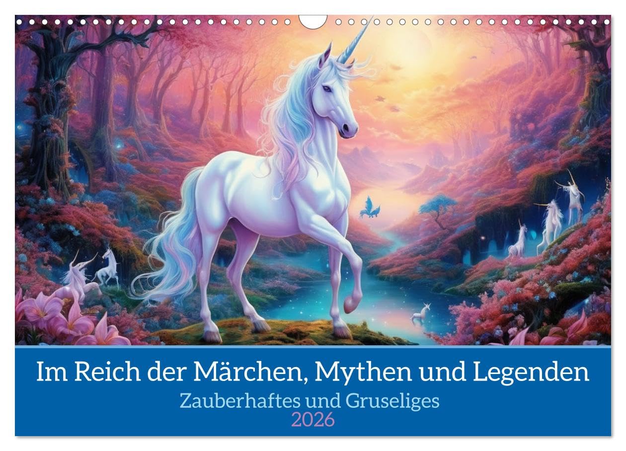 Im Reich der Märchen, Mythen und Legenden (Wandkalender 2026 DIN A3 quer), CALVENDO Monatskalender: Zauberhaftes und Gruseliges (CALVENDO Hobbys)