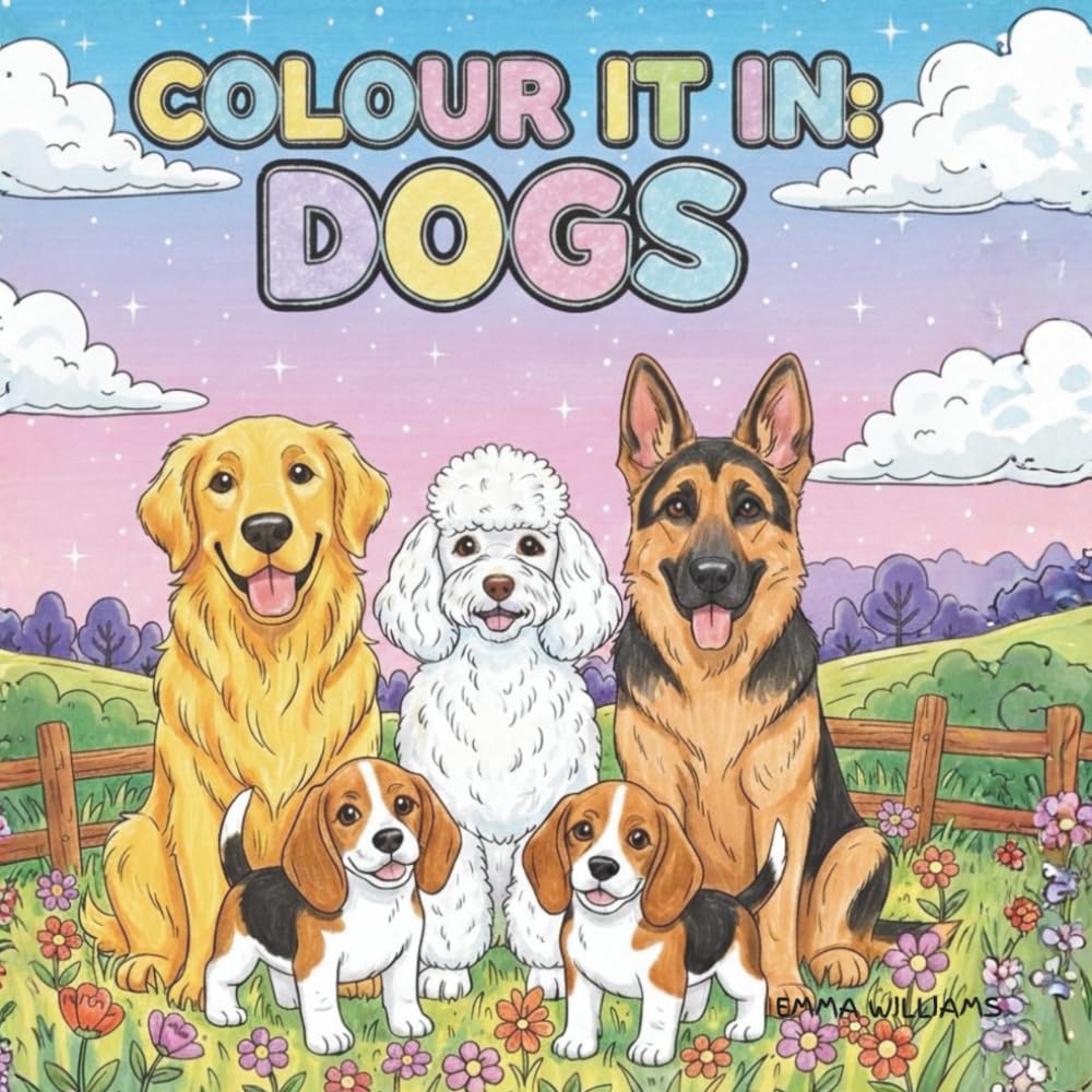 Colour It In: Dogs: Relaxing colouring book for dog lovers.