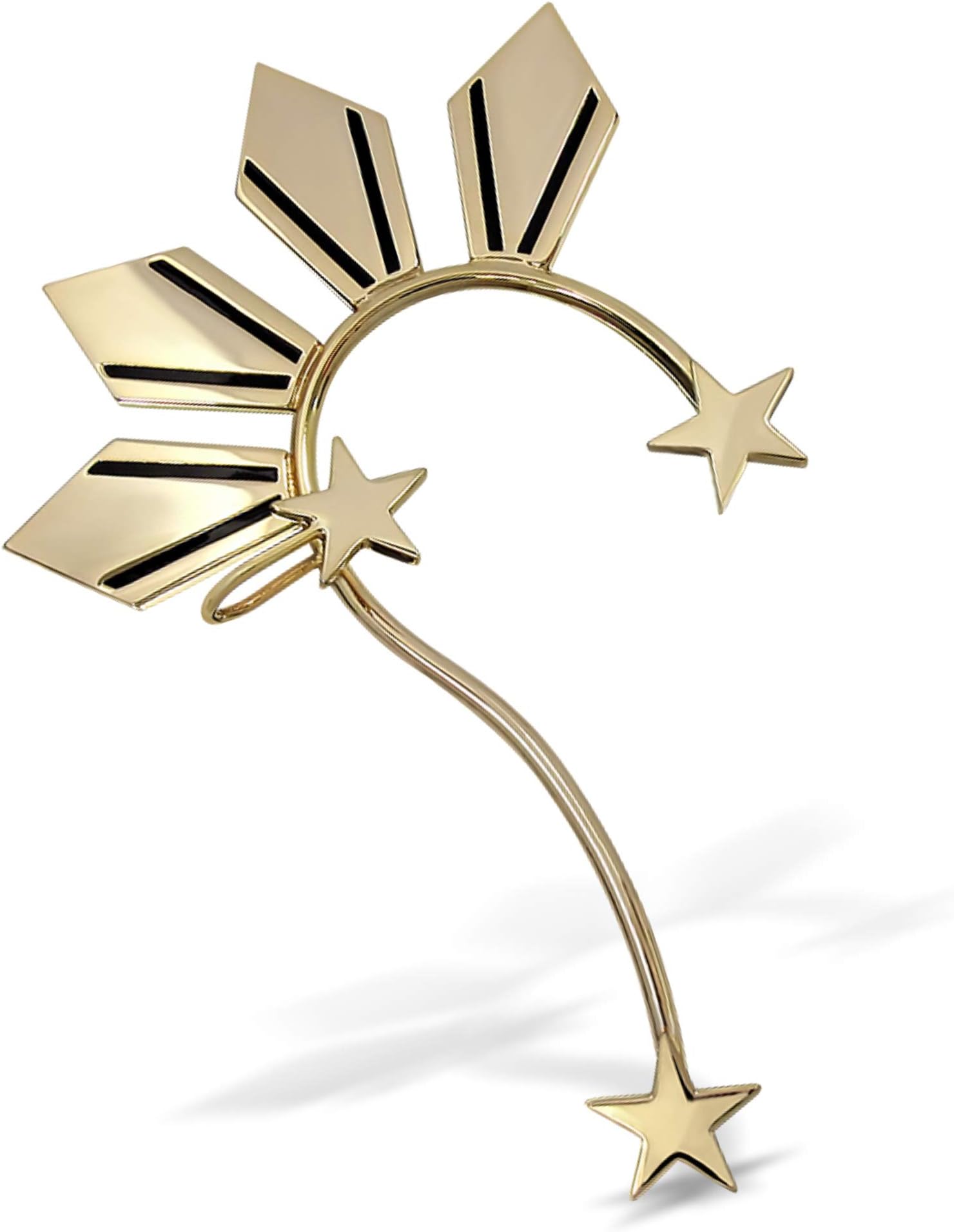 Miss Universe Catriona Gray 3 Stars And A Sun Cuff Earrings, Statement Earrings, Ear Cuffs For Non Pierced Ears, Edgy Earrings, Hypoallergenic Earrings For Women, Alab At Dangal Inspired By Adeley