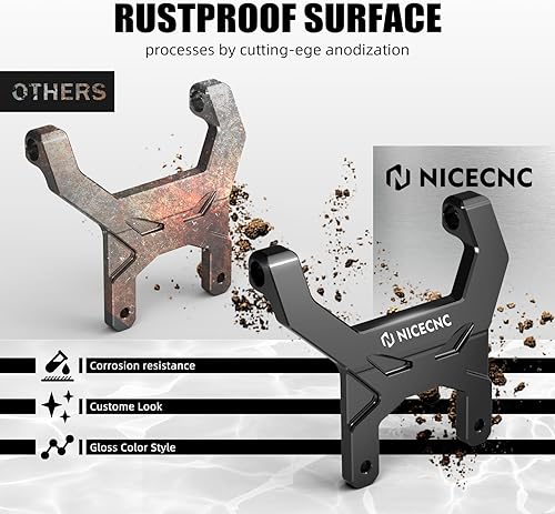 NICECNC Black Aluminum Anti-Shake Support Dash Stabilizer Compatible with Yamaha Tenere 700 /XTZ700 2019-2023, Not Fit Digital Tft Screen - 6
