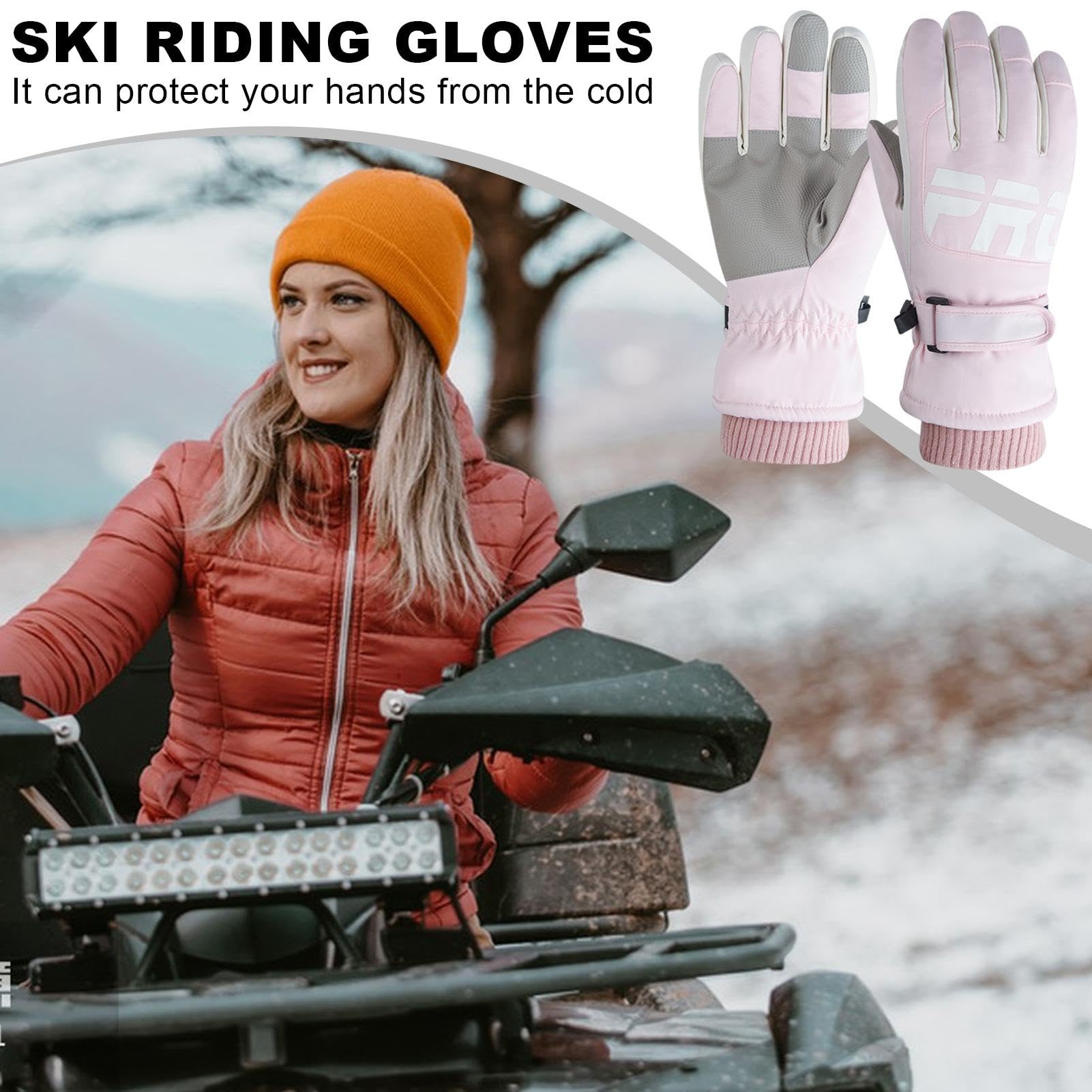 Winter Gloves Women | Waterproof Mittens,Running Winter Gloves Texting Waterproof Gloves Thermal Soft Gloves for Men Women