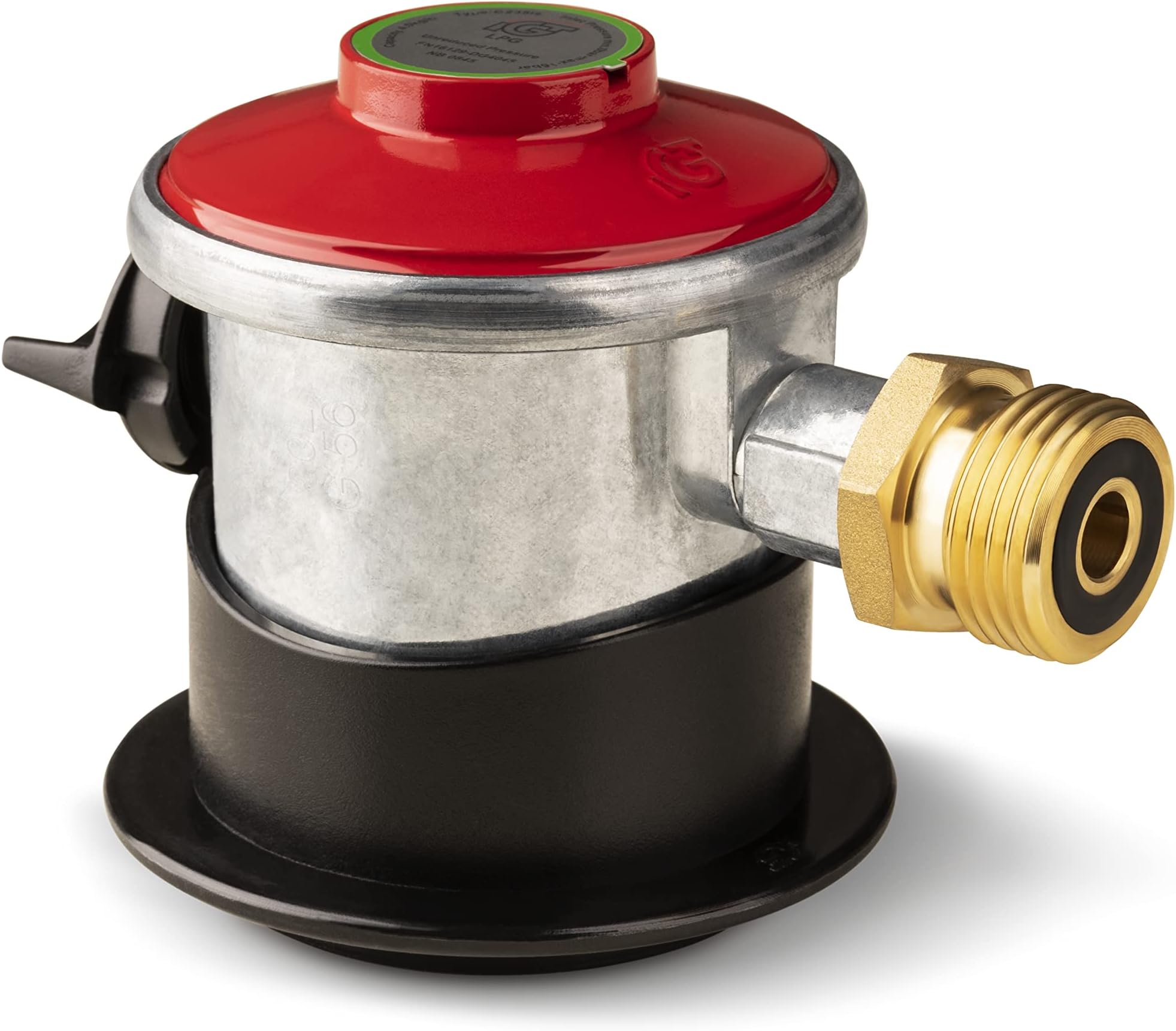 IGT Clip-On Jumbo 35 mm Adapter - 35 mm x KLF (German Pressure Regulator) Gas Bottle Adapter for Gas Bottles in Spain, Portugal, Norway etc.