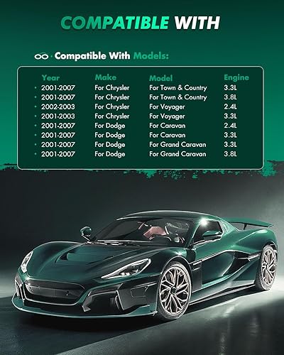 Miniatura 5 de SCITOO Kit de pastillas de freno semimetálicas D858 para Chrysler Town & Country 2001-2007, Chrysler Voyager 2001-2003, Dodge Caravan 2001-2007,