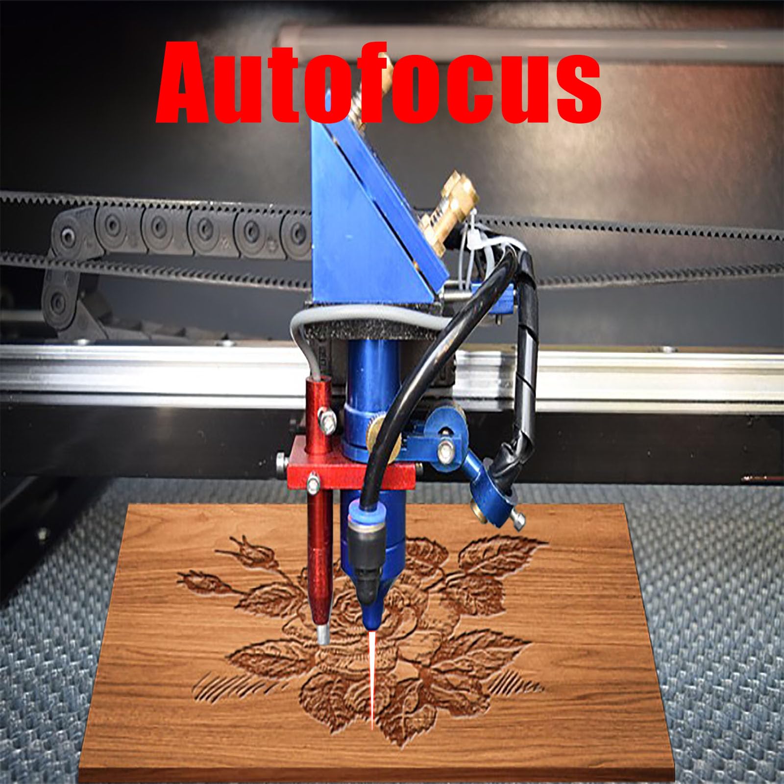 Autoenfoque 50W Grabador de Láser CO2 con Área de Trabajo 300x500mm Máquina de Grabado de Láser CO2 con RDWorks Asistencia de Aire y Control Digital Engraving Machine Láser CO2 Profesional