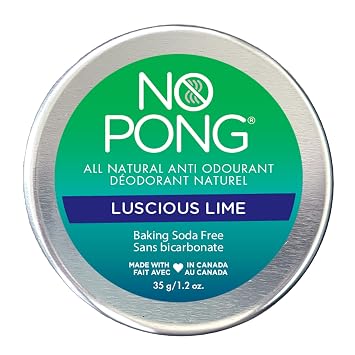No Pong Luscious Lime Baking Soda Free Natural Deodorant 35g