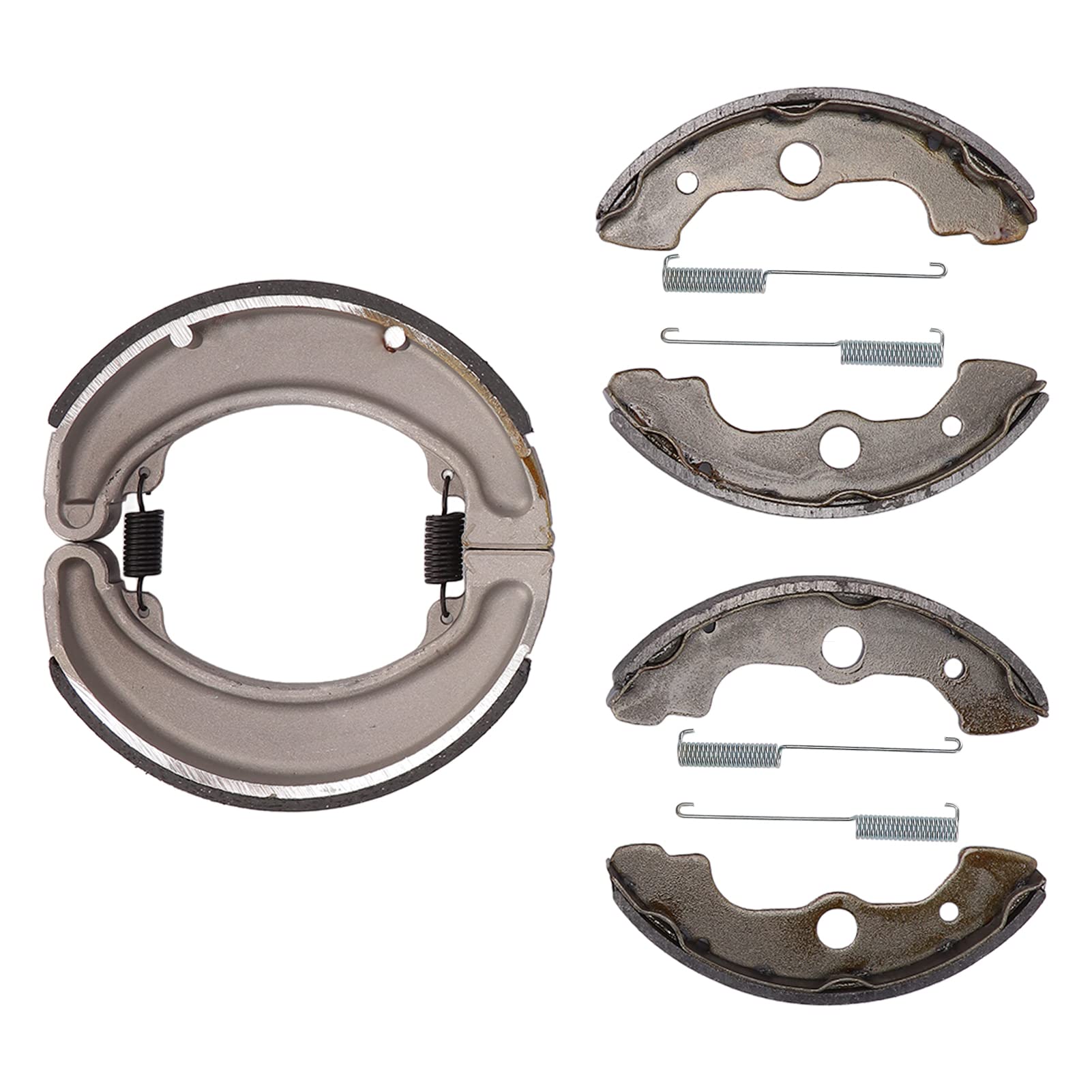 Jeu de Mâchoires de Frein Avant et Arrière, Kit de Mâchoires de Frein en Fer en Aluminium avec Ressort, Moulage Sous Pression Haute Pression, Puissance d'arrêt Silencieuse, pour TRX300FW