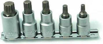 CTA Tools 8510 5-Piece Stubby Metric Triple Square Bit Set
