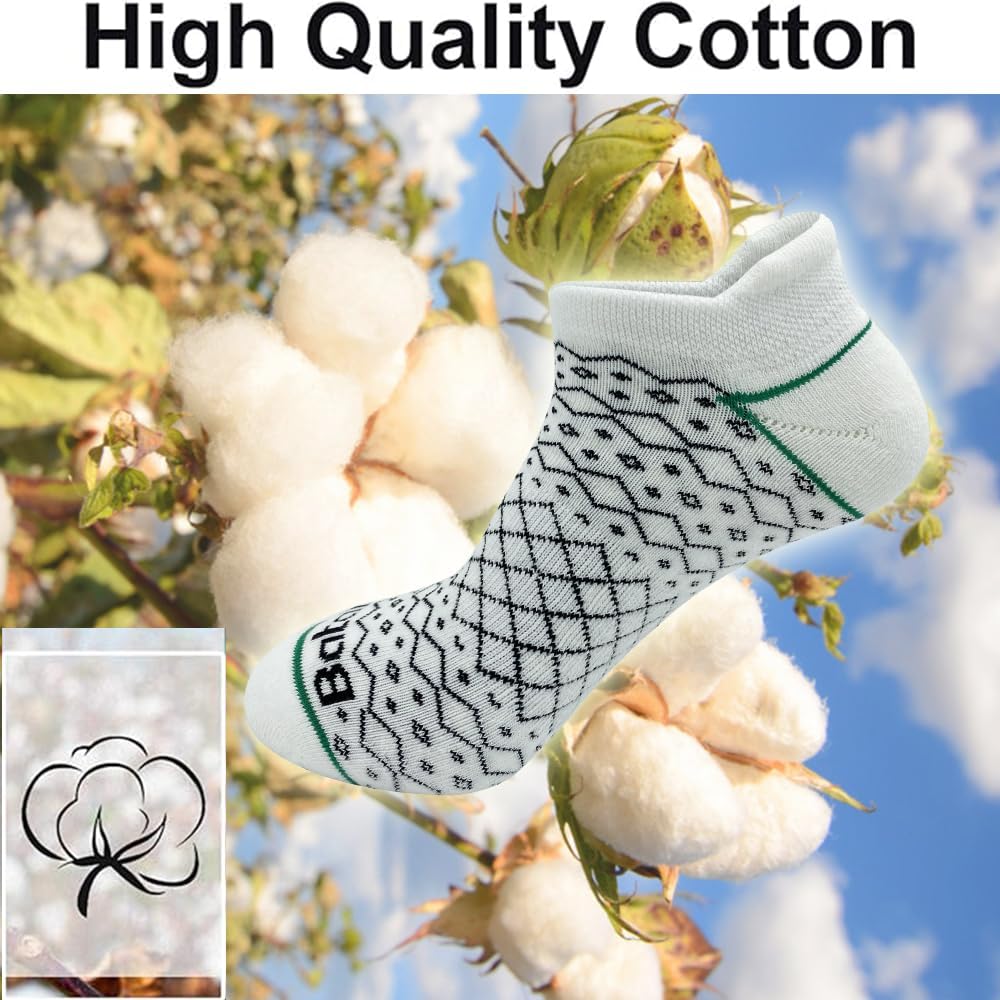 Anti-blister Thick Cushioned Wicking Odor Resist Athletic Casual Ankle Socks 6 Pairs - Image 5