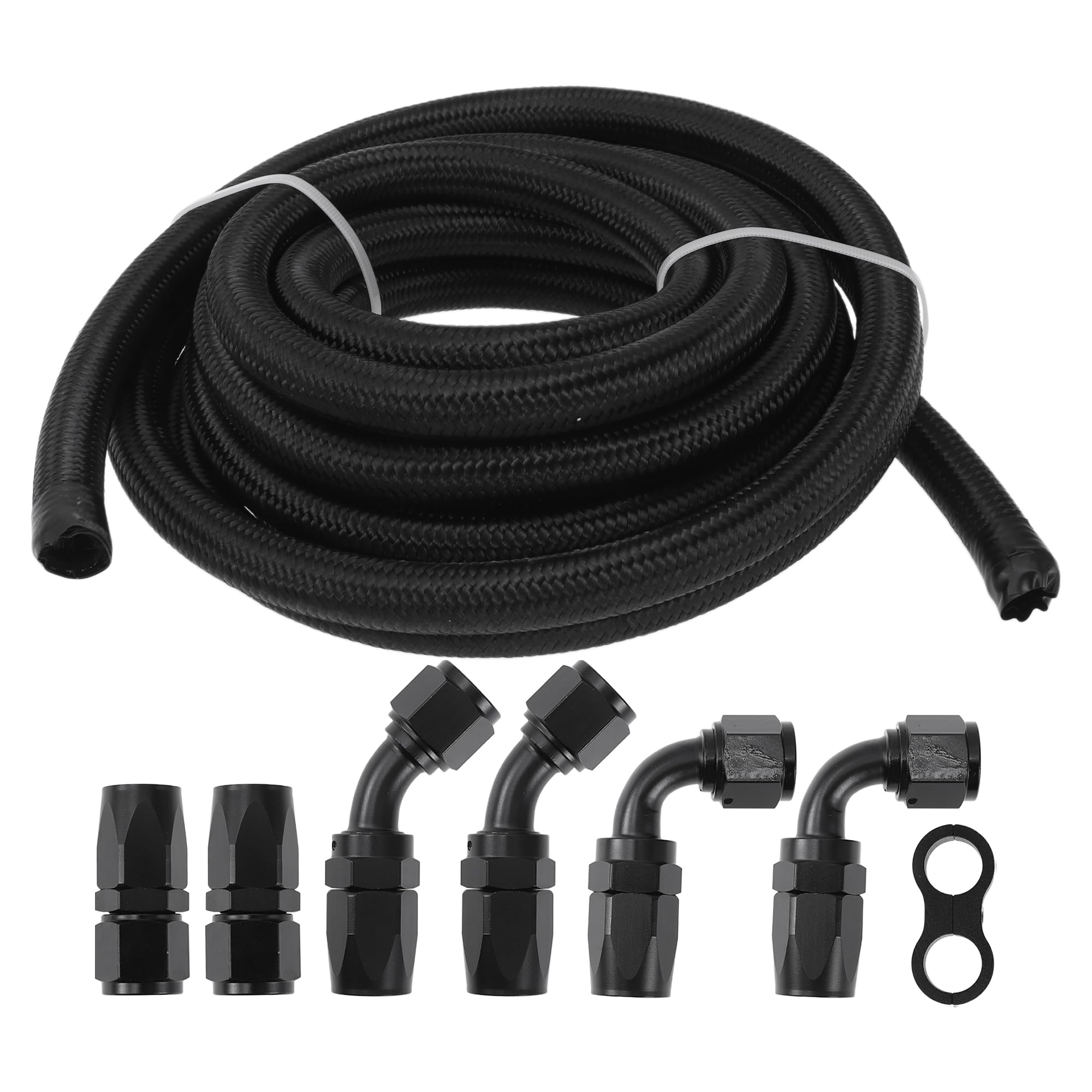 Kit de tuyau de carburant AN-8 de 4,6 m avec adaptateurs de 45 et 90 degres pour automobile