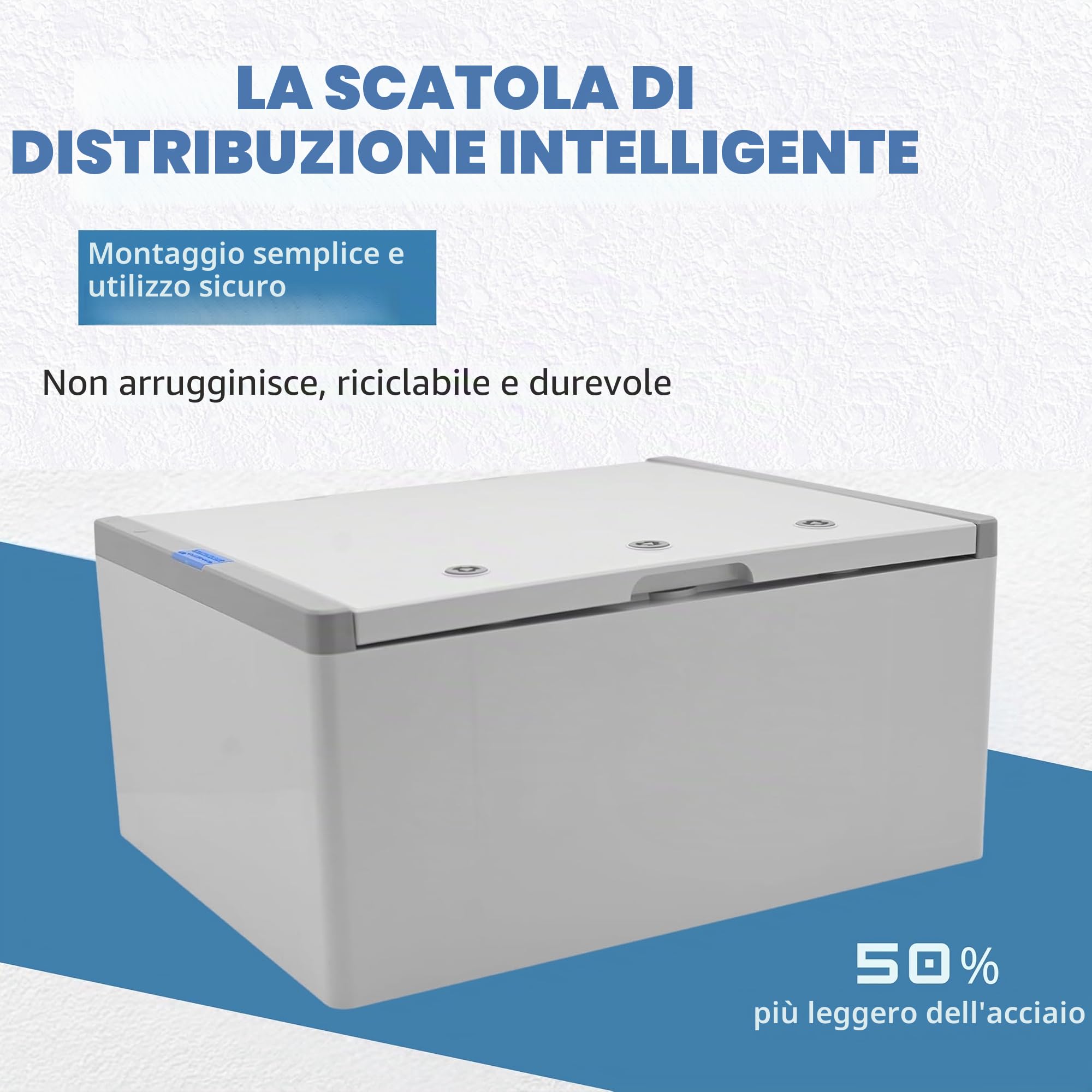 Quadro elettrico esterno BOXEXPERT IP67 in ABS 500×400×240 mm (Fleet Pro). Impermeabile fino a 1 m. Scatola di distribuzione industriale vuota, robusta e resistente per impianti elettrici esterni
