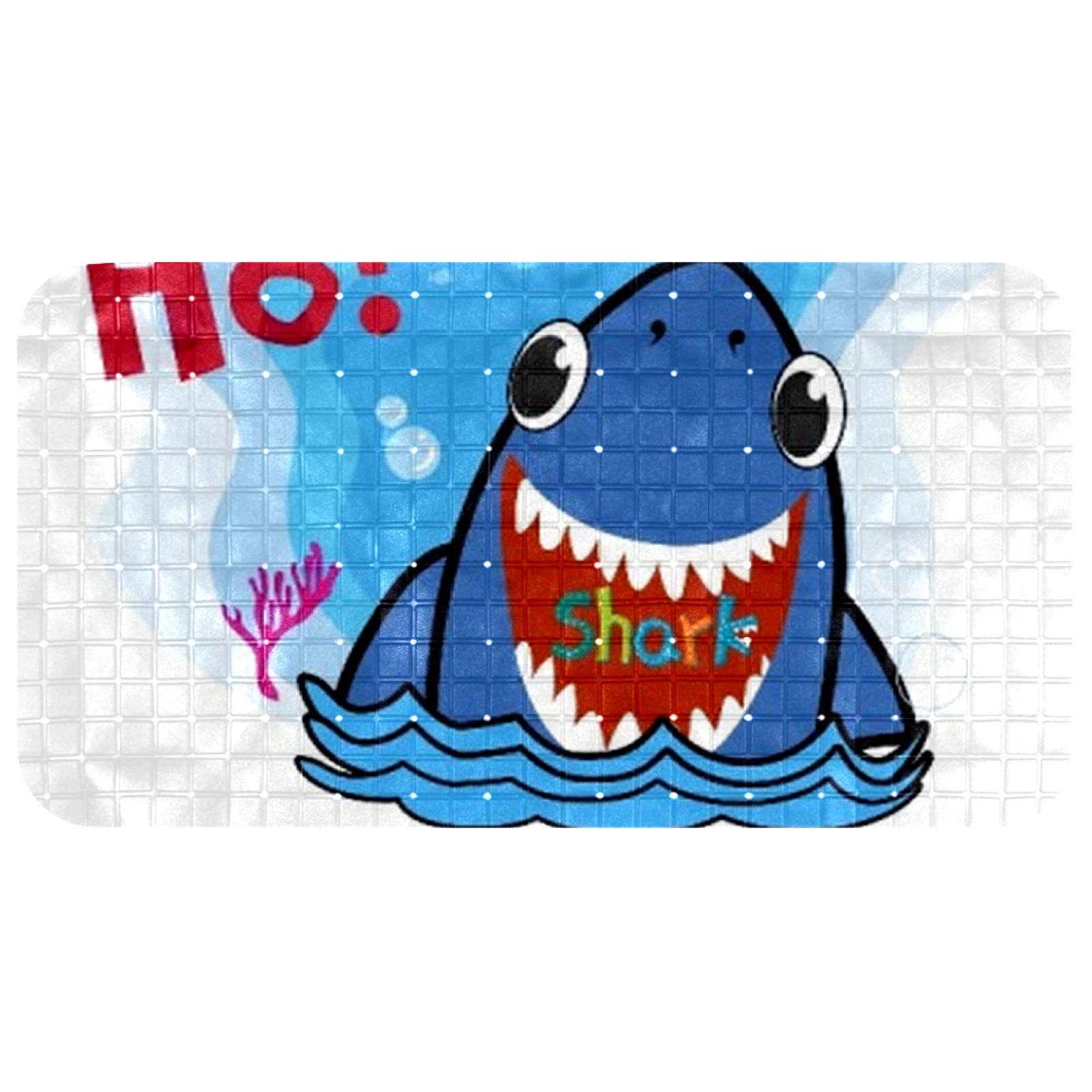 Tapis de bain pour enfants Bennigiry en PVC avec requin pour sécuriser la douche familiale