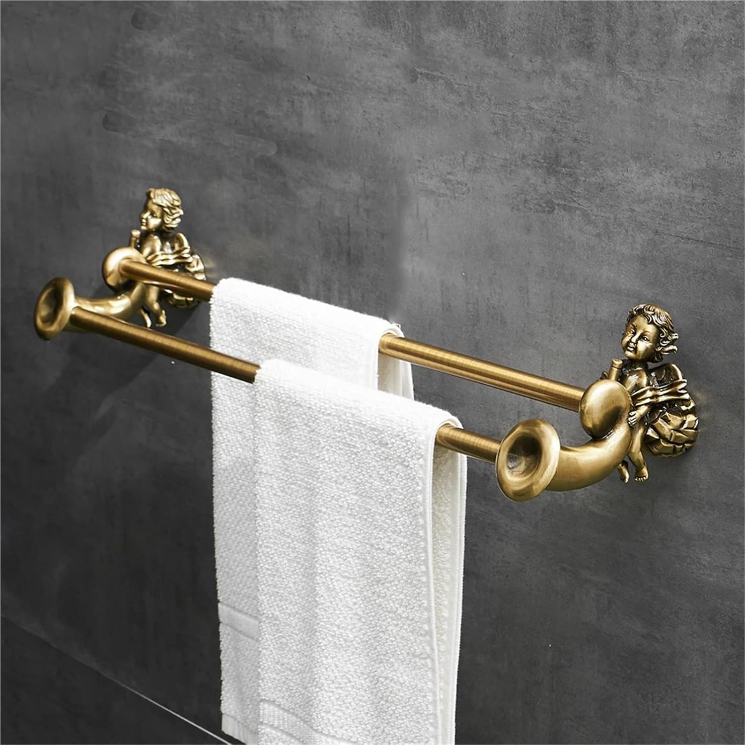 Gold Bathroom Hardware Accessories Set, Towel Ring and Robe Hook,Toilet Paper Holder Bar Toliet MB-0782B(Towel Ring)