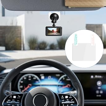 4 Pcs Electrostatic Sticker Mounting Dash Cam 4 Pcs Double-Sided Sticker for Windshield Dashcam Car Windshield Electrostatic Film Reusable Weatherproof Electrostatics Stickers