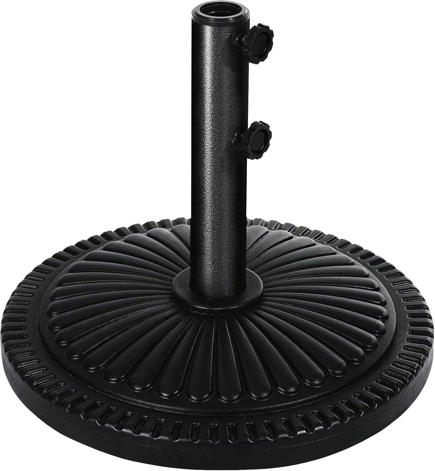 ABCCANOPY Patio Umbrella Base - 31lb Outdoor Umbrella Stand Heavy Duty Umbrella Holder HDEP Weight Base for Lawn, Deck, Poolside,Garden (Black)