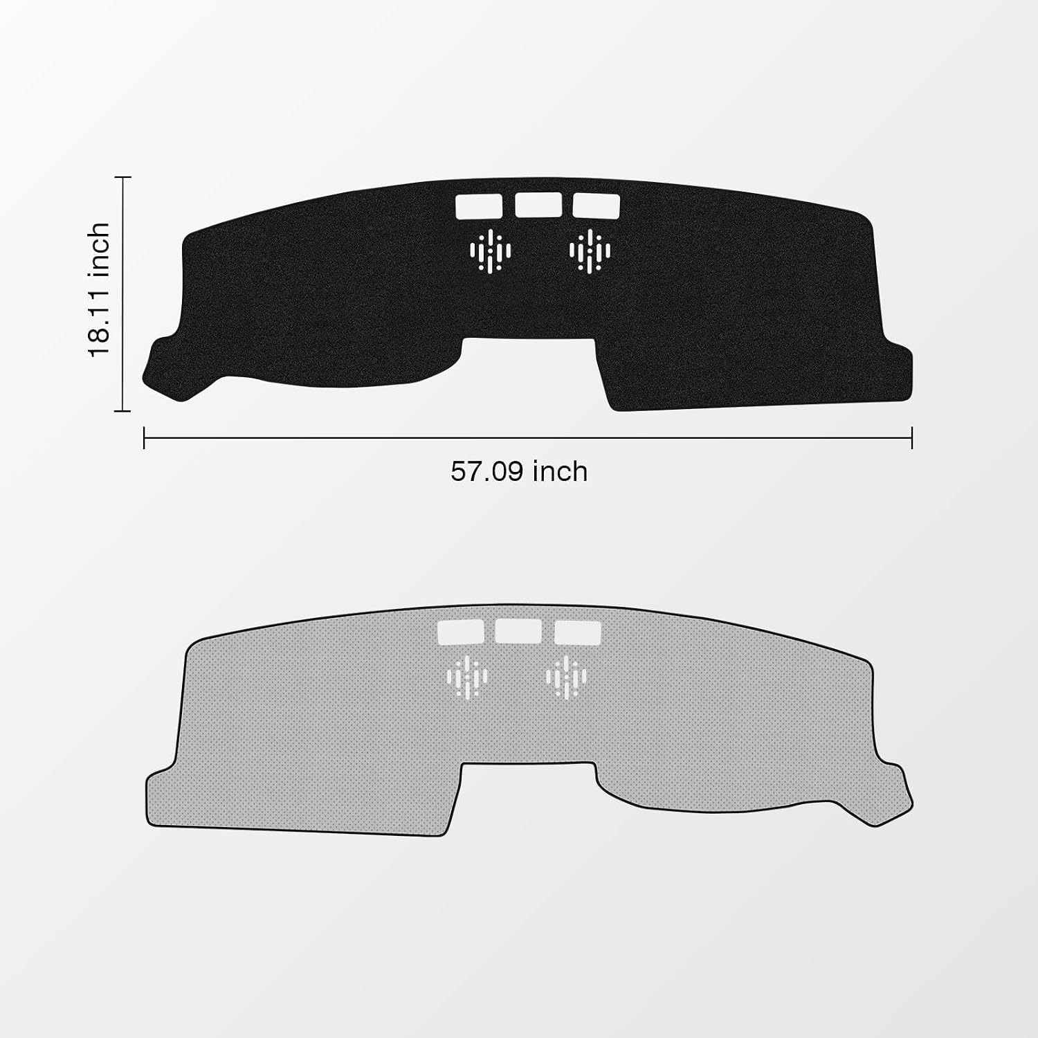 KUST Black Dash Cover for Mazda CX-5 CX5 2017-2024 2025 2026 (Without HUD) Polyester Dashboard Cover Non-Slip Center Console Dash Cover Interior Accessories for Mazda CX5 Sunshade No Glare