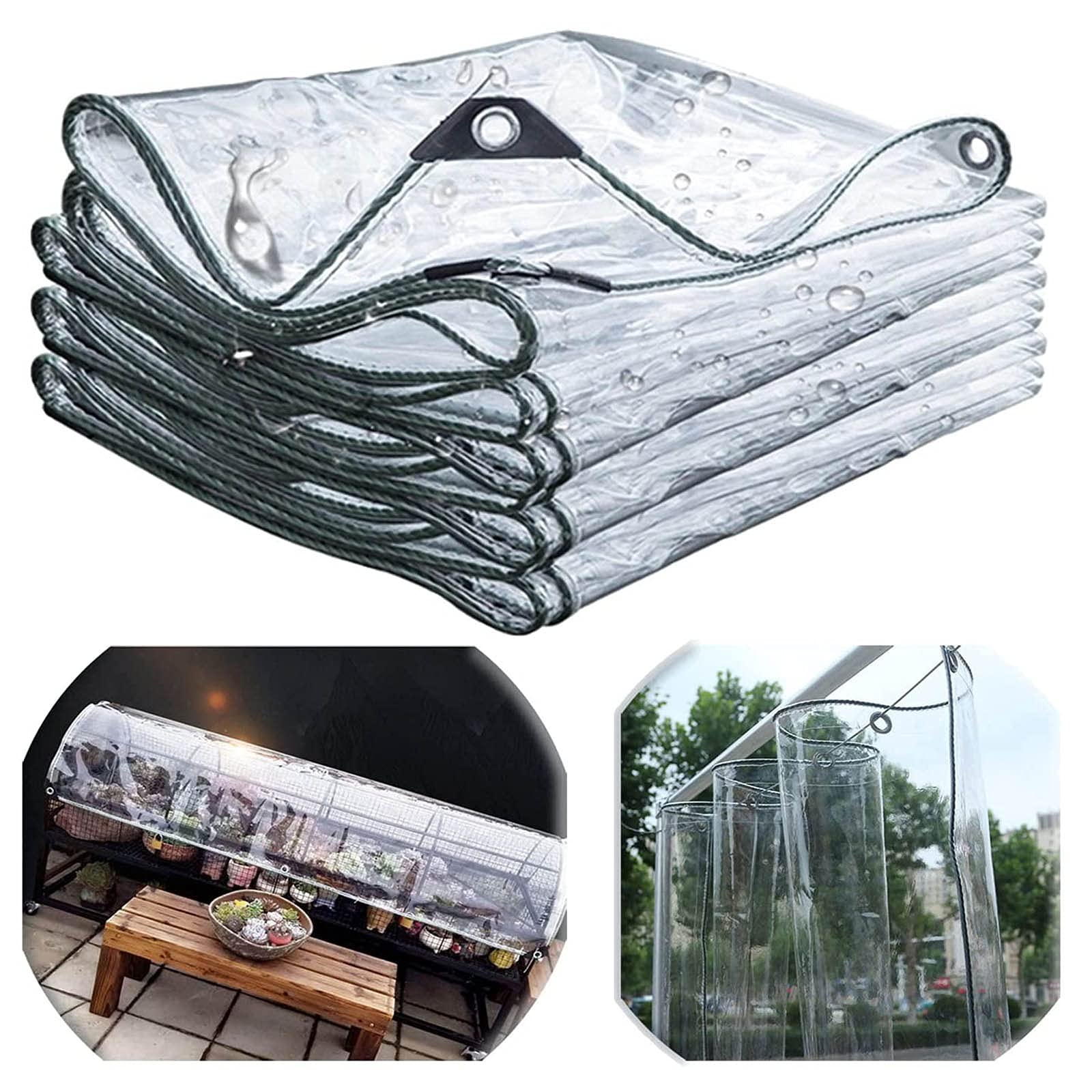 Jago® Telo Impermeabile - 4 x 6 m, PVC 650 g/m², Impermeabile, Antipioggia, con Occhielli, Blu