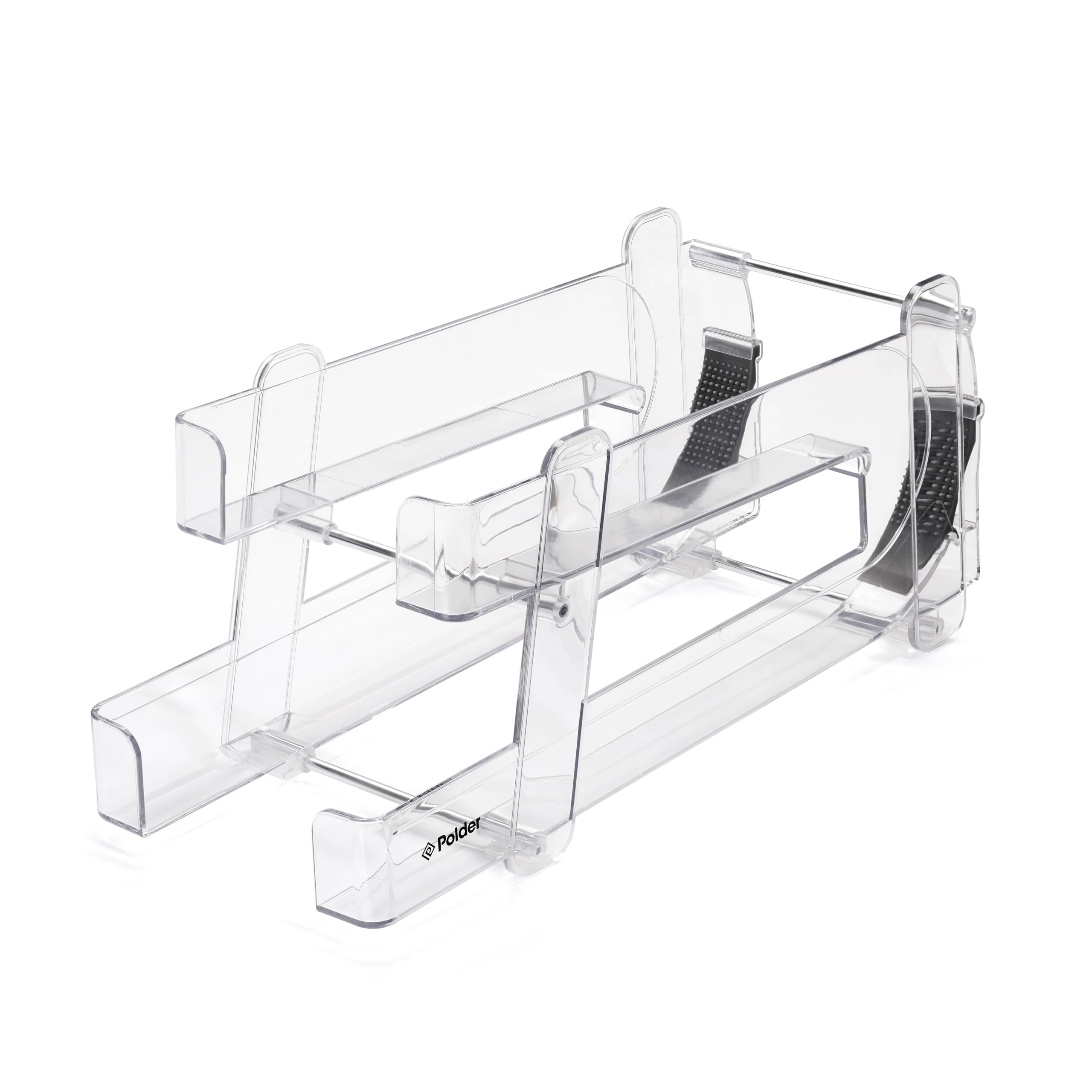 Polder Gravity Feed Can Dispenser, BPA-Free Plastic Beverage and Drink Dispenser, Holds Up to 10 Soda Cans, Ideal for Refrigerators and Countertops, Fridge Organizer, 14