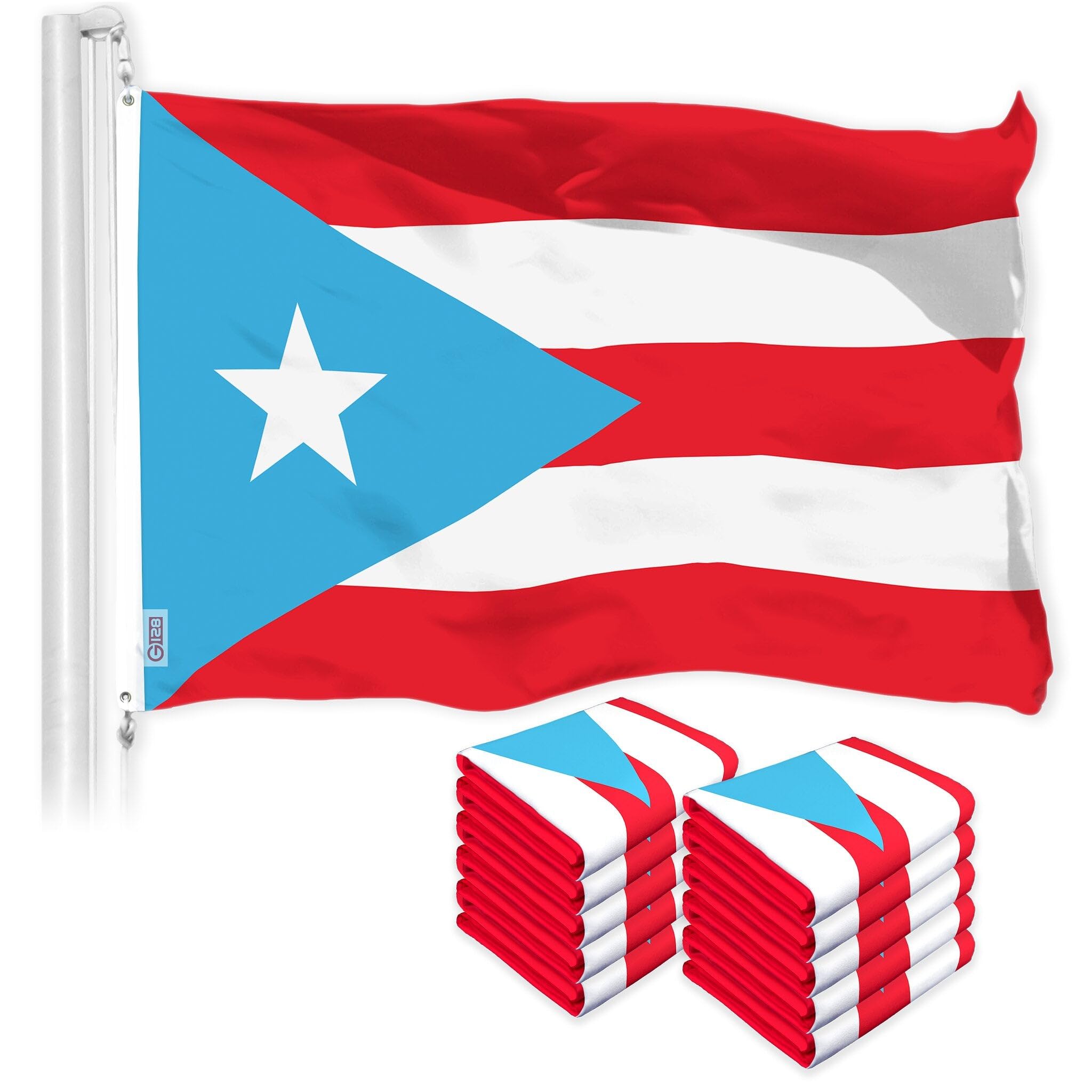 Amazon.com : G128 10 Pack: Puerto Rico Light Blue Puerto Rican PR