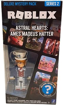 Roblox Deluxe Mystery Pack Action Figure Series 1 - Includes Exclusive Virtual Item Choose Figure Ames Madeus Hatter