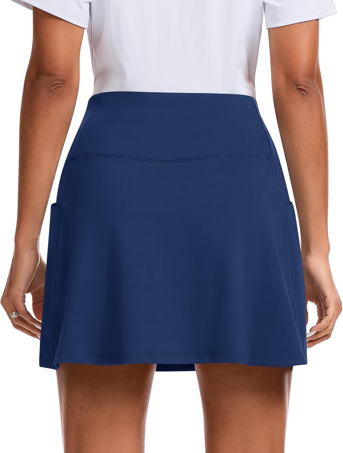 JoyGirl 16" Golf Skirts with Pockets for Women High Waisted Tennis Skirt with Shorts Athletic Skorts for Pickleball