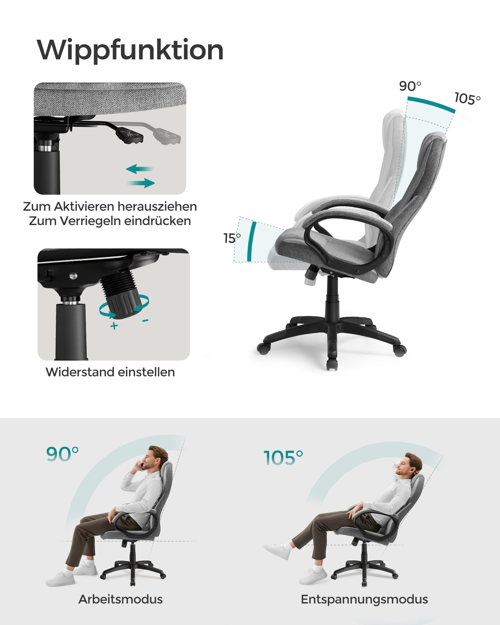 Songmics Bürostuhl – Bild 6