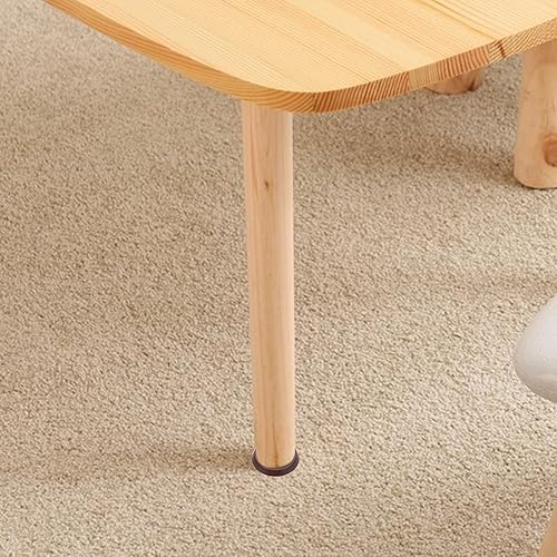 Miniatura 5 de DOITOOL 12 tazas giratorias para muebles, almohadillas redondas de goma de 2.1 pulgadas, tapón de rueda para silla, posavasos antideslizantes para