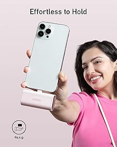 ANKER Nano Portable Charger for iPhone, with Built-in MFi Certified Lightning Connector, Power Bank 5,000mAh 12W, Compatible with iPhone 14/13/12 Series (Green)