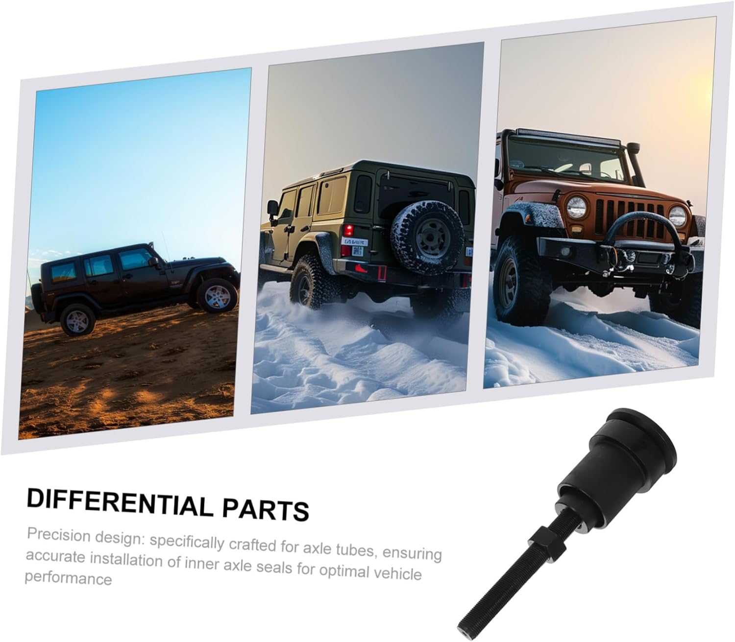STOBAZA Differential Axle Seal Installation Tool Efficient Seal Alignment for Auto Repair Shops Off Road Maintenance Prevents Oil Leaks Enhances Vehicle Safety