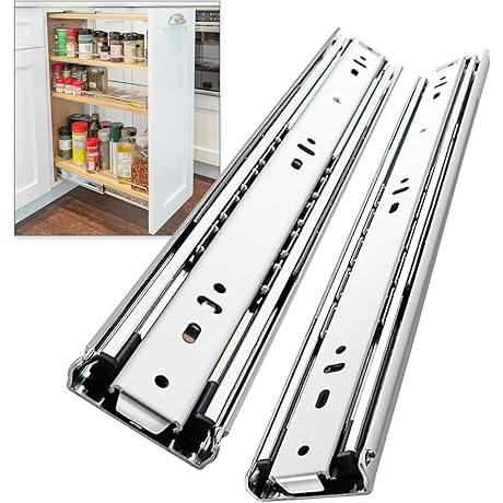 12 Inch RV Drawer Slides Without Lock Side Mount Track Glides