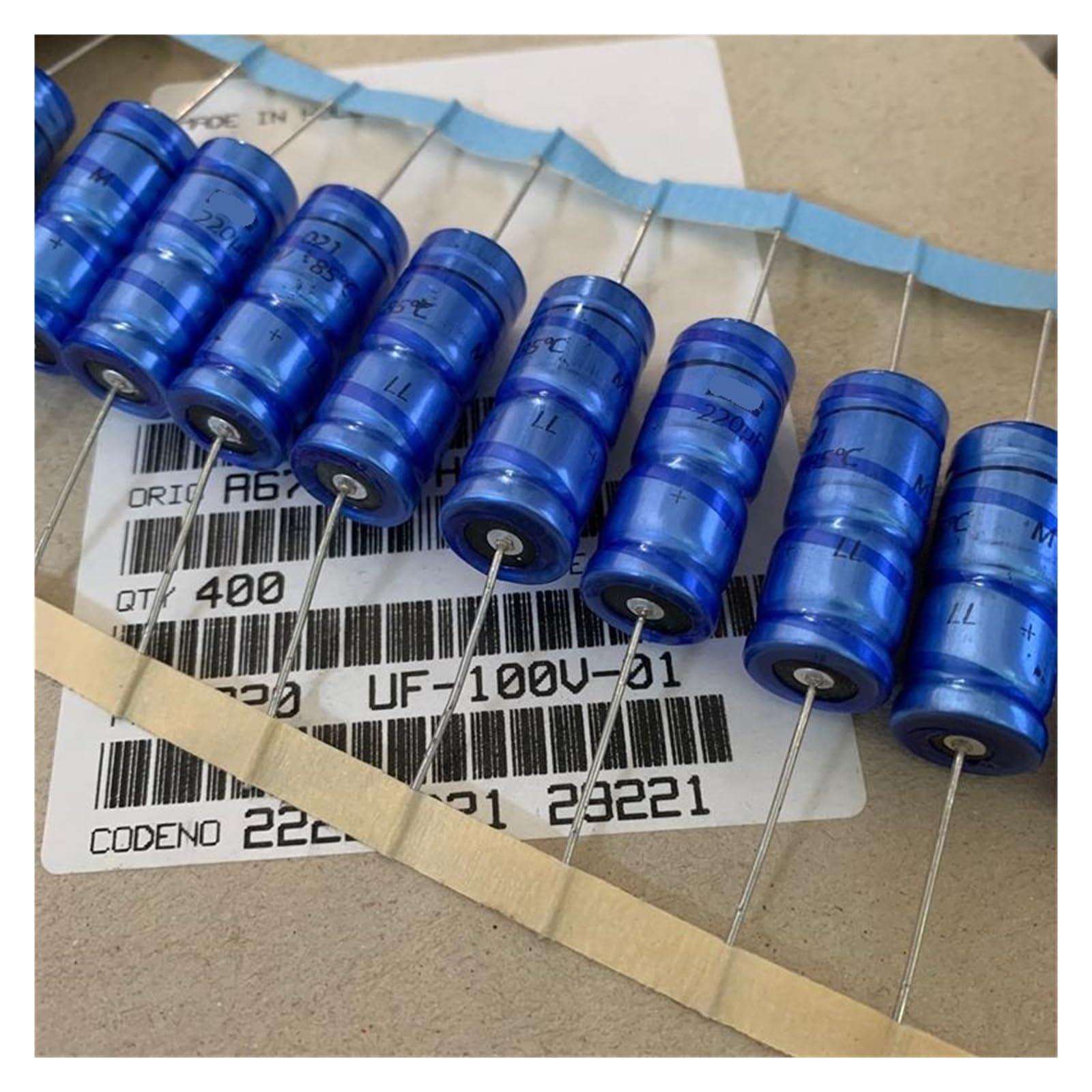 LEOTNNDQ 1pcs BC021 Series LL220UF 100V Audio Capacitors