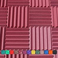 Vista 10 de Espuma acústica insonorizada para estudio, color amarillo, paneles estilo cuña de 12 x 12 x 2 pulgadas, paquete de 4