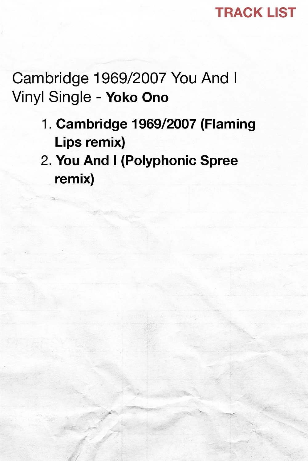 Cambridge 1969 / 2007