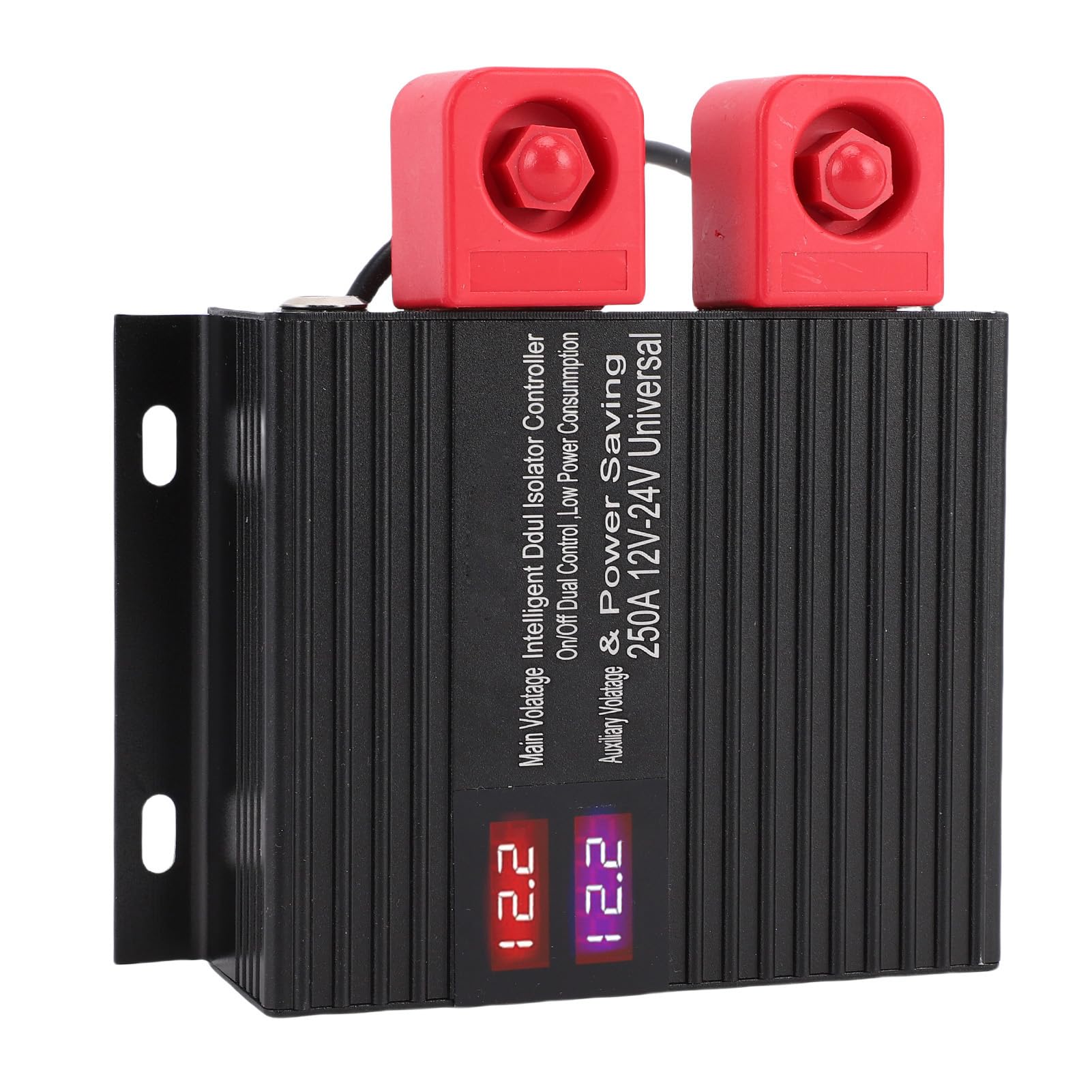 Tbest Inteligentny Izolator z podwójną baterią Uniwersalny Przekaźnik Wrażliwy na Napięcie do Pojazdu Kempingowego Marine RV UTV (250A)