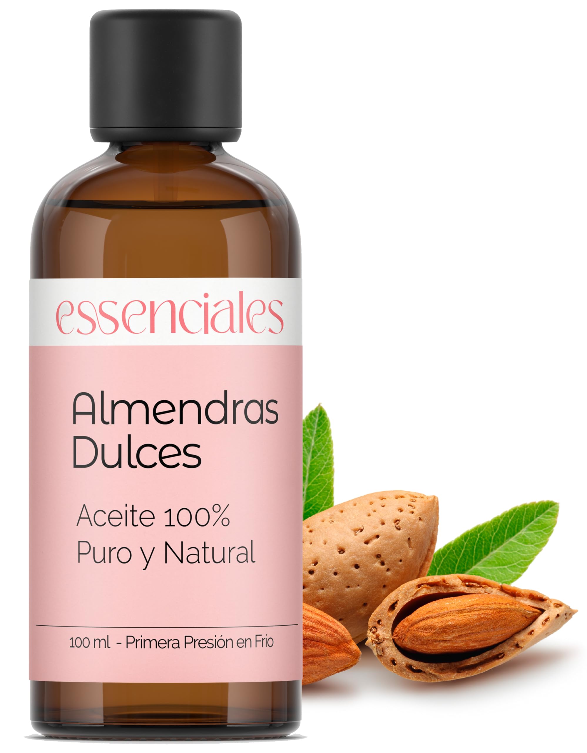 ESSENCIALES - Aceite de Almendras Dulces 100% Puro y Natural Hidrata y Mima tu Piel - 100 ml