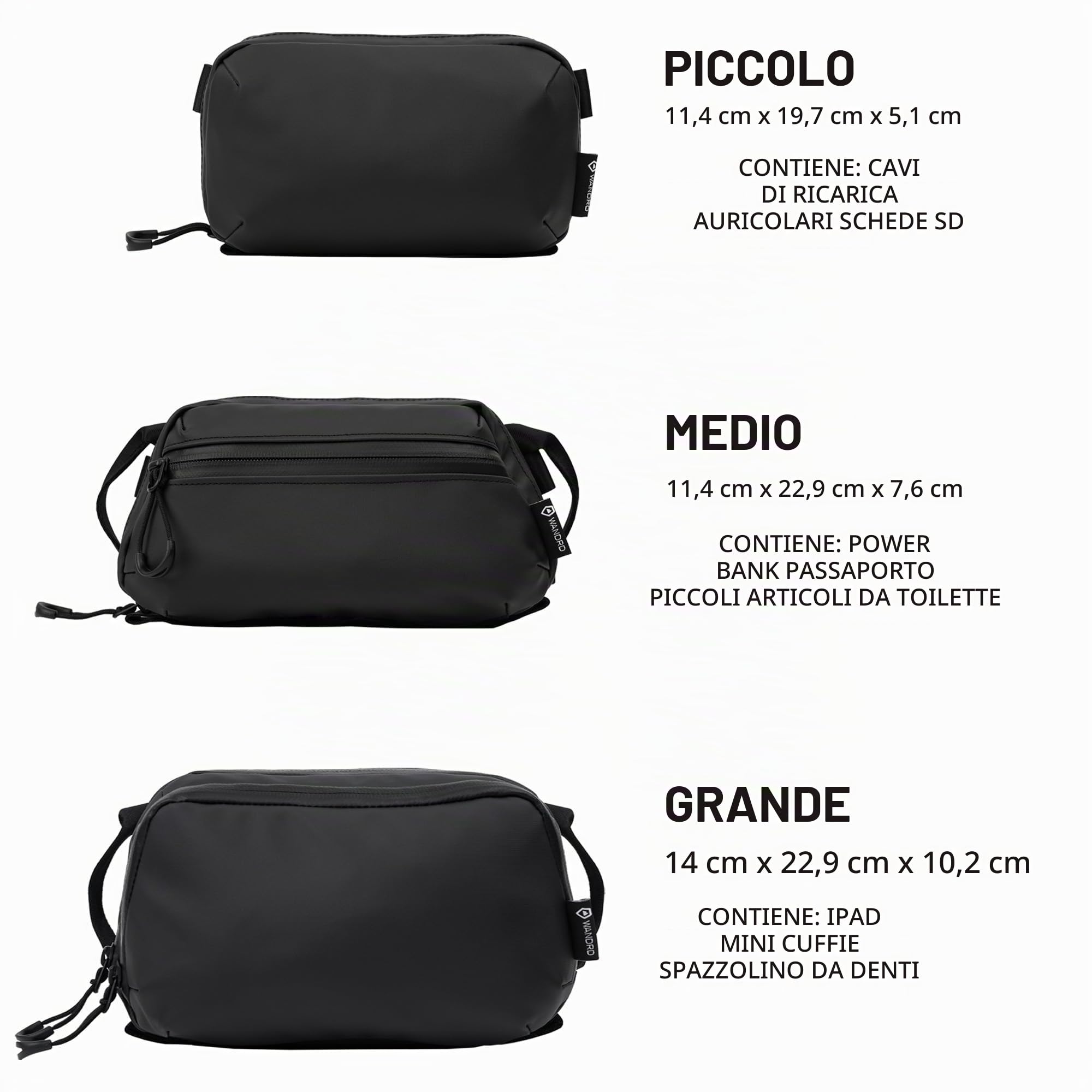 Tech Bag Large Black (D194031)