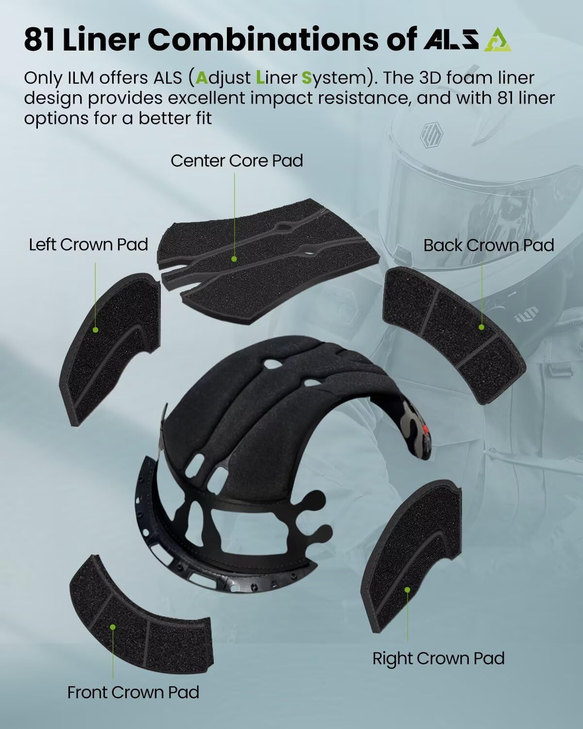 ILM Motorcycle Helmets Full Face for Men Women with Pinlock Powersports Street Racing Cascos para Motos DOT Model MF510