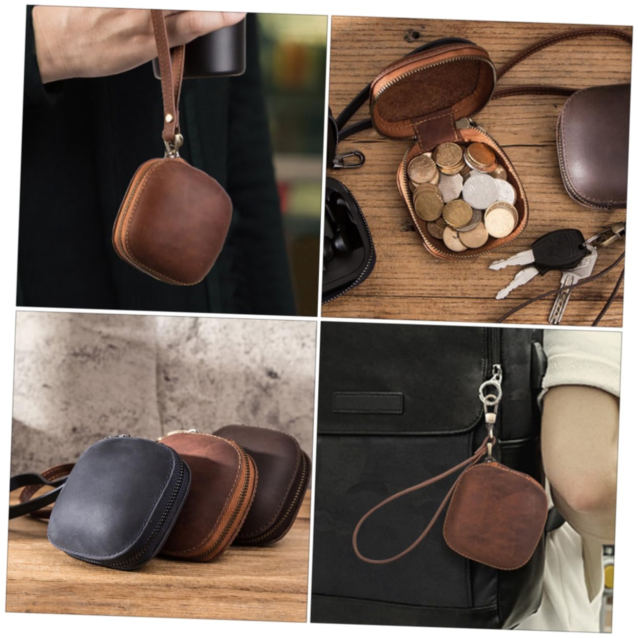 Homoyoyo Estuche para Auriculares De Cuero Funda Protectora Compatible Auriculares Profesionales para Viajar y Almacenamiento Seguro