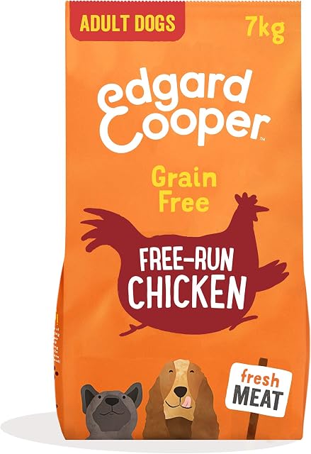 Edgard & Cooper Grain Free Adult Dog Dry Food - Fresh Meat, High Protein & Natural Ingredients (Chicken, 7kg)