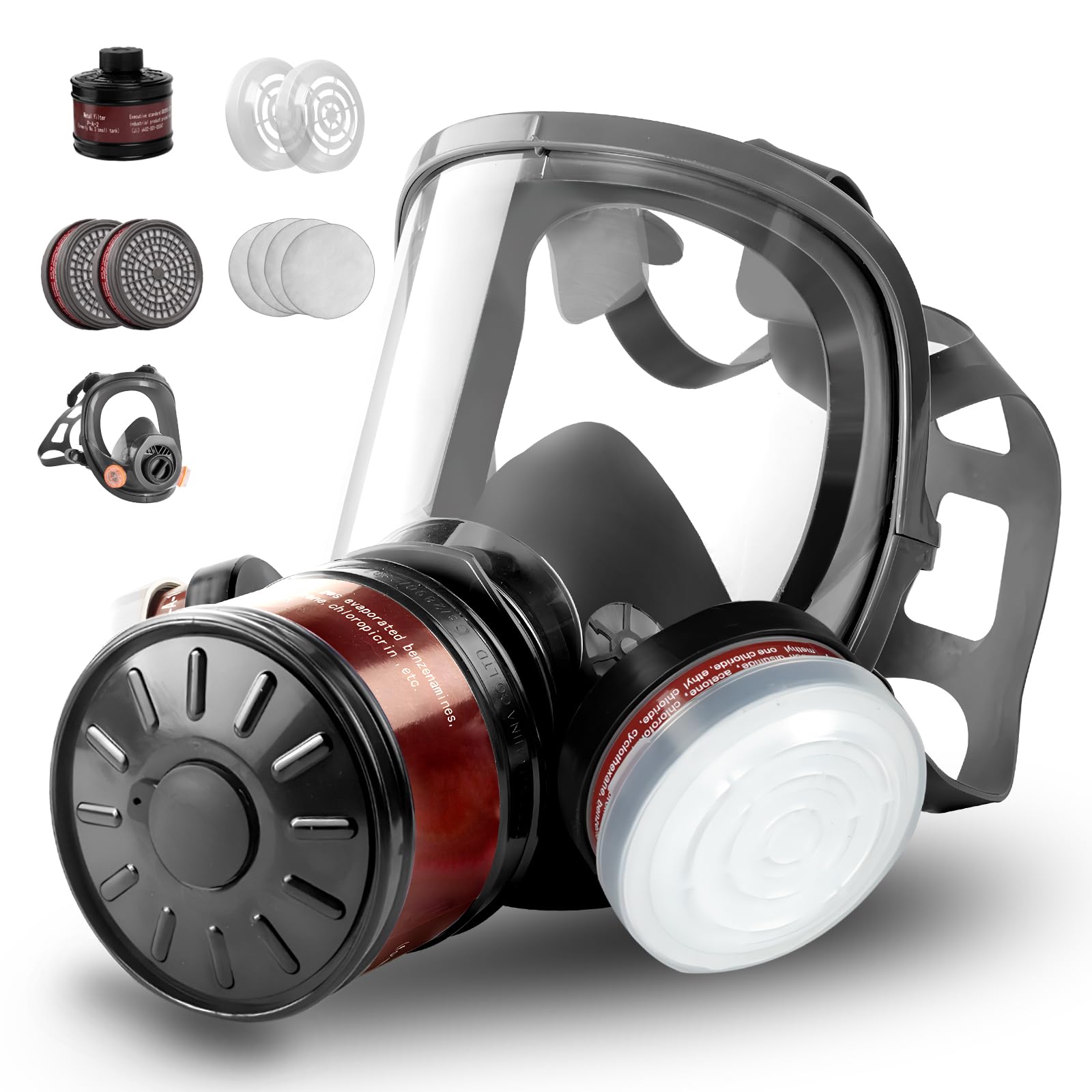 HANUU Gas Mask with 40mm Filter