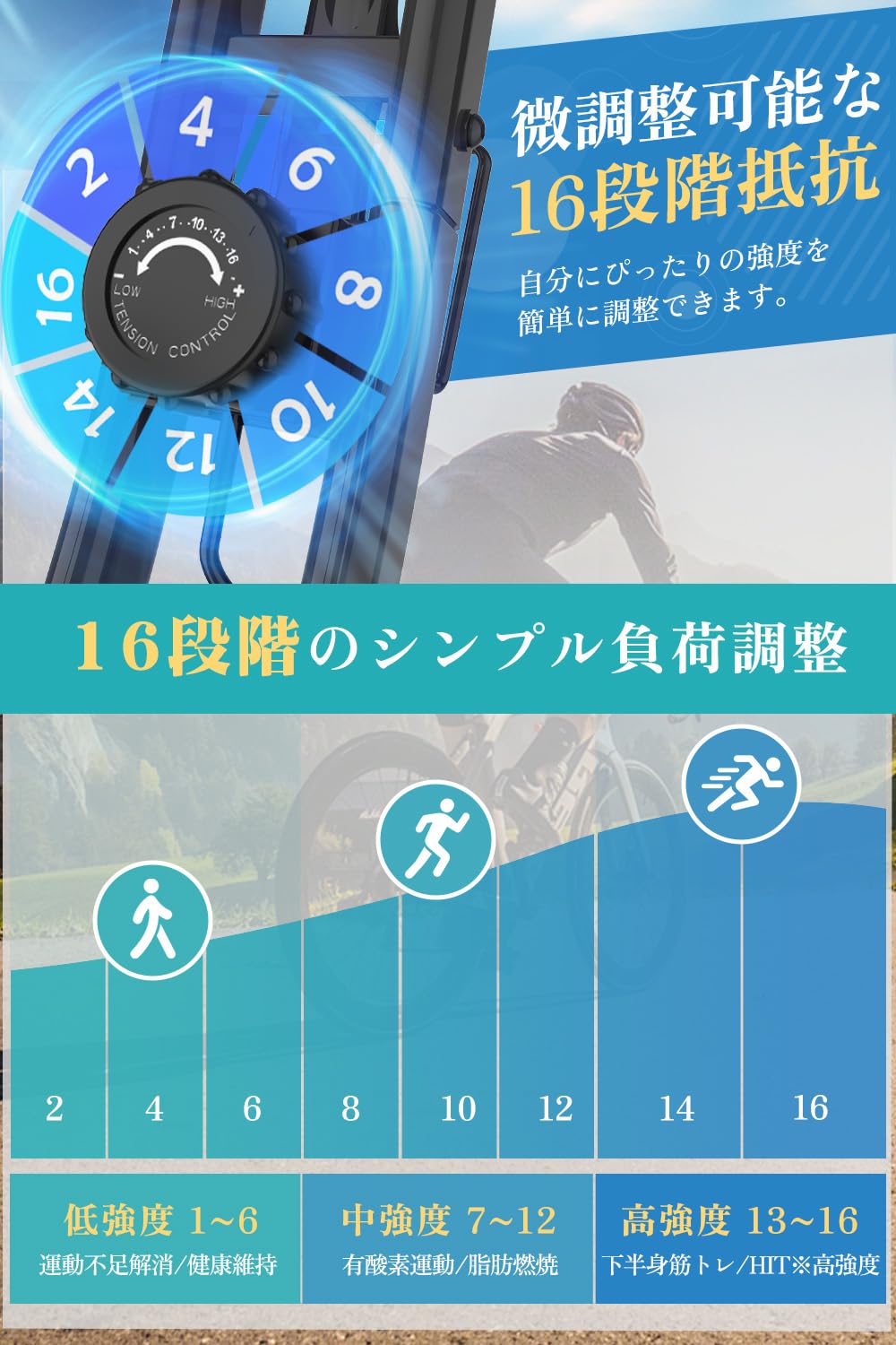 Amazon.co.jp: 【DMASUN】エアロバイク フィットネスバイク