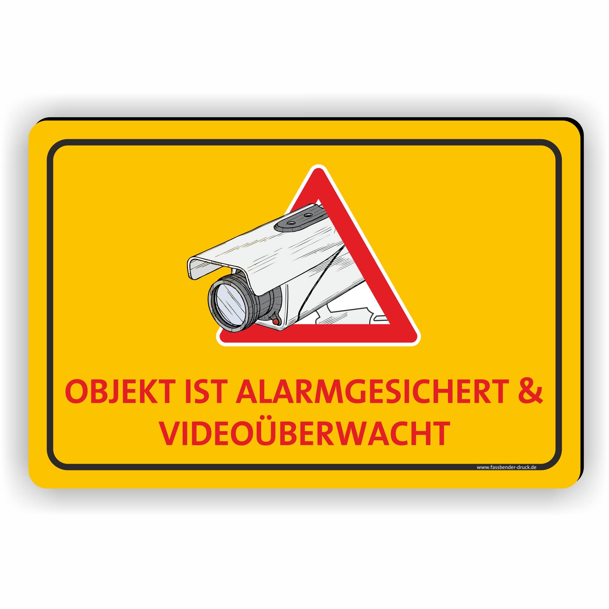Videoüberwachung Aufkleber 15x10 Cm Von Melis-Folienwerkstatt – Wetterfest & Kratzfest Für Haus, Garage & Garten