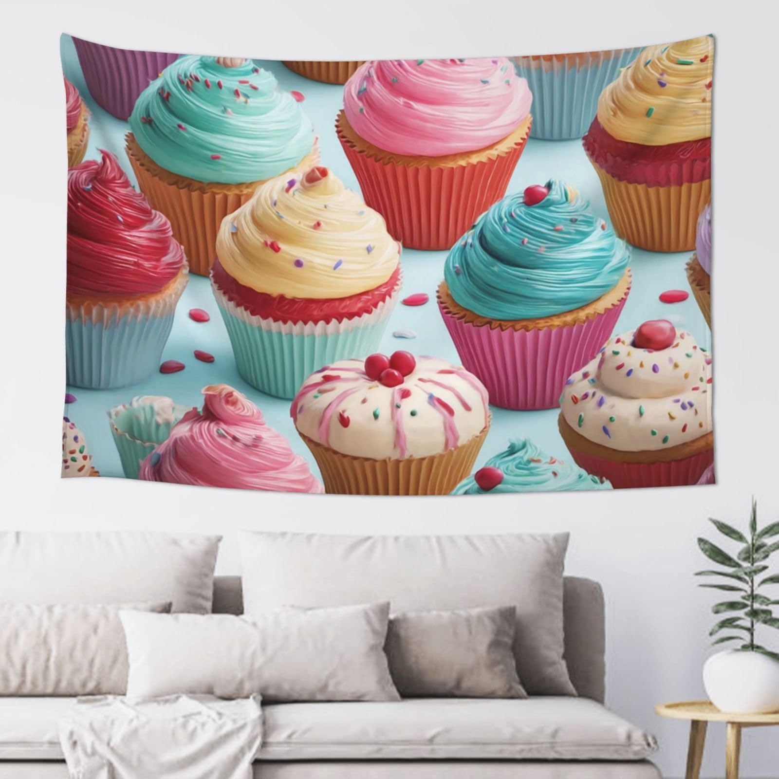 QLDETUPWLX Tapestry 152x102 cm Wall Hanging for Living Room Colorful Sweet Tapestries Home Decor Soft Aesthetic Tapestries Hanging Decor Blanket Wall Tapestry for Bedroom Dorm Indoor Outdoor