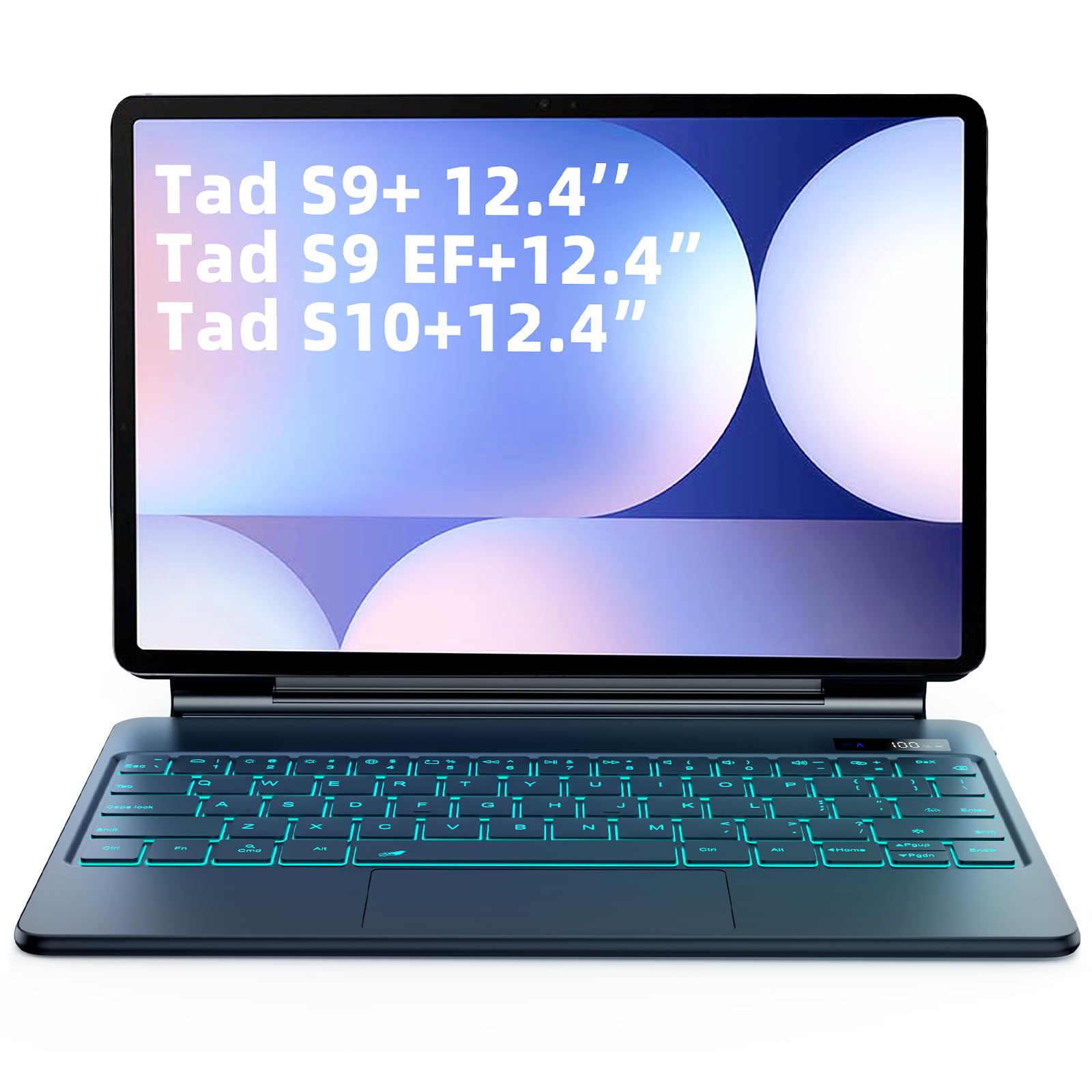 GOKOCO Magic-Style Keyboard Case for Samsung Galaxy Tab S10+/S9+/S9 FE+/S8+/S7+/S7 FE 12.4