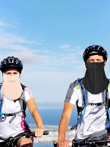 Miniatura 4 de 2 unidades unisex de protección solar para mujer, protección UV, bufanda facial para actividades al aire libre de verano