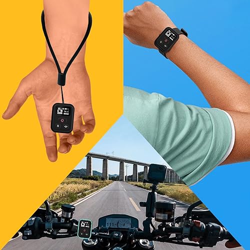 Miniatura 2 de Accesorios de control remoto para GoPro Hero Negro 13/12/11/11Mini/10/9/8/Max, pantalla OLED de rango de control remoto inalámbrico de 269 pies