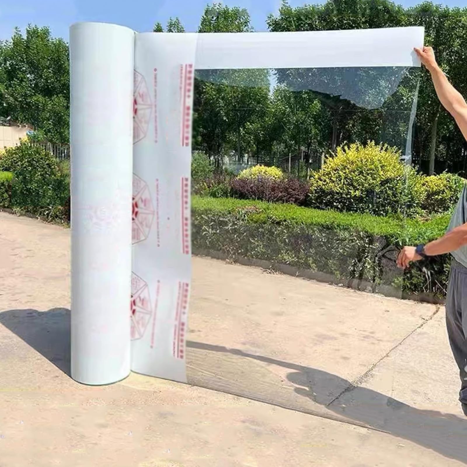 Placas de Invernadero Lámina de Policarbonato Transparentes Planchas de Cubiertas,Paneles de Techo,Tejadillo de Protección contra Sol y Lluvia,Marquesinas Exterior para Jardín (1m x 5m)
